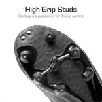 DREAM PAIRS Boys Girls Soccer Cleats Youth Firm Groud Outdoor Sport Athletic High Top Football Shoes for Little/Big Kid,Size 6 Big Kid,All/Black,HZ19002K