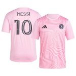 adidas Lionel Messi Inter Miami CF #10 Men's Player Name & Number Performance Shirt (Pink, Large)