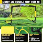 Kids Soccer Goals for Backyard Set, 2 Pack of 4x3 ft Portable Pop Up Soccer Nets with Soccer Ball, Agility Ladder, Cones, Complete Training Equipment for Youth, Toddler Outdoor Sports Games