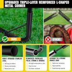 Kids Soccer Goals for Backyard Set, 2 Pack of 4x3 ft Portable Pop Up Soccer Nets with Soccer Ball, Agility Ladder, Cones, Complete Training Equipment for Youth, Toddler Outdoor Sports Games