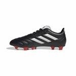 adidas Unisex Goletto Firm Ground Soccer Shoe, Core Black/White/Red, 7 US Men