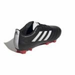 adidas Unisex Goletto Firm Ground Soccer Shoe, Core Black/White/Red, 7 US Men