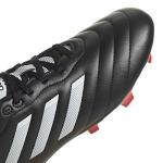 adidas Unisex Goletto Firm Ground Soccer Shoe, Core Black/White/Red, 7 US Men