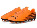 Puma Men's ATTACANTO Firm, Artificial Ground Soccer Cleat, Heat Fire-Puma Black, 8