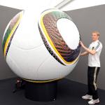 South Africa World Cup 2010 Soccer Ball Replica Training Match Ball for Adults Hand Stiched Durable & Affordable – Ideal for Practice & Recreational Play – Size 5 (Made in Sialkot Pakistan)