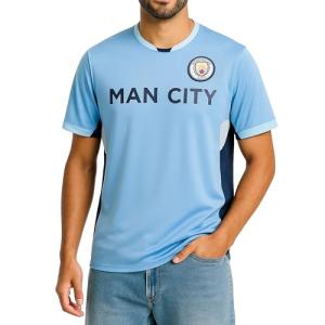 Icon Sports Manchester City F.C. Stadium Class Jersey (Medium, Man City Wordmark)