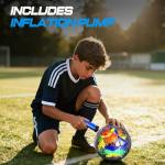 Champhox Size 4 Soccer Ball, Soccer Balls for Boys Youth Size 4 Soccer Balls for Kids Soccer Players Long-Lasting Construction Skill Practicing Gifts Christmas Birthday Back to School