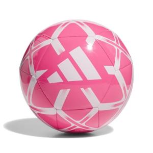adidas Unisex Starlancer Club Soocer Ball, Solar Pink/White, 5
