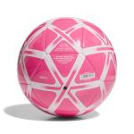 adidas Unisex Starlancer Club Soocer Ball, Solar Pink/White, 5