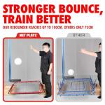 Soccer Training Equipment, Kickback 3.3X3.3FT - Football Training Gifts, Aids & Equipment for Kids, Teens & All Ages, Portable