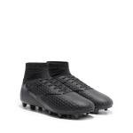 DREAM PAIRS Men's High Tops Lace Up Soccer Cleats, Lightweight Professional Athletic Football Cleats Mens Athletic Shoes for Training Soccer,Size 8.5,Black,SDSC2407M