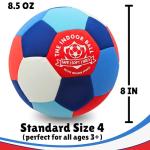 Revive Wonder The Indoor Ball | Soft & Safe Indoor Soccer Ball, Size 4 | Essential Soft Soccer Ball for Silent Dribble, Juggling, Training | Fun Silent Soccer Ball for Boys Girls and Young at Heart