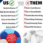 Revive Wonder The Indoor Ball | Soft & Safe Indoor Soccer Ball, Size 4 | Essential Soft Soccer Ball for Silent Dribble, Juggling, Training | Fun Silent Soccer Ball for Boys Girls and Young at Heart