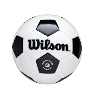 WILSON Traditional Soccer Ball - Size 3, Black/White