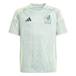 adidas Boys' Mexico 2024 Away Jersey, Linen Green