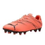 Puma, Men's, ATTACANTO Firm, Artificial Ground Soccer Cleat, Glowing Red-Puma Black, 11
