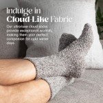 Unboxme Premium Fluffy Cloud Socks - Ultra-Soft, Warm Fuzzy Comfort - Luxury Cozy Socks for Men, 1 Pair Heather Charcoal
