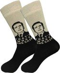 Balanced Co. That's What She Said Dress Socks Michael Scott Funny Socks Crazy Socks Casual Cotton Crew Socks (Gray)