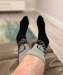 Balanced Co. That's What She Said Dress Socks Michael Scott Funny Socks Crazy Socks Casual Cotton Crew Socks (Gray)