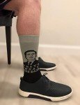 Balanced Co. That's What She Said Dress Socks Michael Scott Funny Socks Crazy Socks Casual Cotton Crew Socks (Gray)