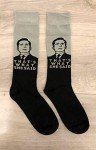 Balanced Co. That's What She Said Dress Socks Michael Scott Funny Socks Crazy Socks Casual Cotton Crew Socks (Gray)
