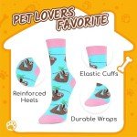 Zmart Socks for Girls: Crew, Animal Theme, 5 Pairs, Ages 4-7 Years, Corgi Chicken Llama Sloth, Funny Gifts for Kids