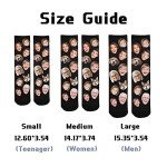 AnnHomeArt Custom Face Socks Personalized Funny Socks with Picture for Men Women Father's Day Gifts,Medium