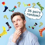 WeciBor Unisex Colorful Funny Animal Food Pattern Novelty Socks for Men Women Bulk - 36 Pairs - Size 7-13