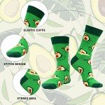 WeciBor Unisex Colorful Funny Animal Food Pattern Novelty Socks for Men Women Bulk - 36 Pairs - Size 7-13