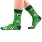 WeciBor Unisex Colorful Funny Animal Food Pattern Novelty Socks for Men Women Bulk - 36 Pairs - Size 7-13