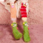 TFTSR Crazy Funny Fuzzy Silly Socks for Kids Women,Girls Fluffy Slipper Novelty Fun Socks,Boy Men Cute Cozy Soft Animal Socks