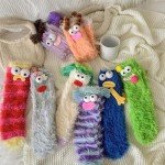 TFTSR Crazy Funny Fuzzy Silly Socks for Kids Women,Girls Fluffy Slipper Novelty Fun Socks,Boy Men Cute Cozy Soft Animal Socks
