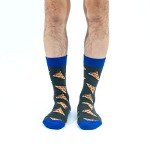 BONANGEL Mens Dress Socks Fun Funny Colorful Crazy Crew Dress Socks For Men 9-12