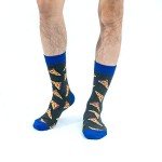 BONANGEL Mens Dress Socks Fun Funny Colorful Crazy Crew Dress Socks For Men 9-12