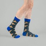BONANGEL Mens Dress Socks Fun Funny Colorful Crazy Crew Dress Socks For Men 9-12