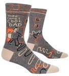 Blue Q Men’s Funny Novelty Crazy Crew Socks with Sayings (fit shoe size 7-12)