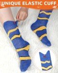 Bunnycool 8 Pairs Funny Fish Socks for Kids Silly Socks Day Crazy Clownfish Shark Cotton Crew Christmas Gift for Boys Girls(7-10 Years)