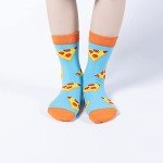 Crazy Socks for Kids Boys Socks 10-12 Years Old Silly Funny School Dress Socks 6-8 Fun Pizza Socks Birthday Christmas Gift