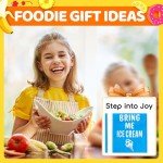 HAPPYPOP Ice Cream Sock Gifts for Kids - Funny Ice Cream Socks for Girls Boys 4-6 Years Old, Cute Stocking Stuffers