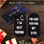 Zicozy Birthday Gifts for Men Dad Father Husband Grandpa Mens Socks Gifts For Him, Funny Socks Ideas for Fathers Day