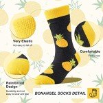 BONANGEL Boys Socks Fun Novelty Animal Food Space Design Crazy Funny Cute Kids Socks 5 Pairs