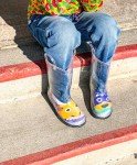 Pals Moose & Bear Crew Socks for Kids, Mismatched Style, Durable & Cozy Pair for Boys and Girls, Funny, Crazy, & Funky, 1 Pair