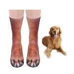 Rivanoer Father's Day Gifts from Daughter Wife Son- Funny Fathers Day Gift For Dad Stepdad,Novelty 3d Animal Paw Socks