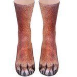 Rivanoer Father's Day Gifts from Daughter Wife Son- Funny Fathers Day Gift For Dad Stepdad,Novelty 3d Animal Paw Socks