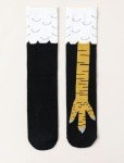 Crazy Silly Chicken Leg Feet Socks for Toddler Kids Funny Novelty Funky Thanksgiving Day Gifts Socks (US, Alpha, One Size, Regular, 3 Pairs)