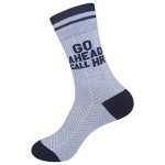 FUNATIC Go Ahead Call HR Funny Socks About Work for Men Women Adult | Funny Human Resources Gift Idea with Saying | Office Job Party Coworker Boss Friend Present | Office Meeting Attire Accessories