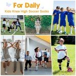 Rainbow Crazy Socks for Kids Toddler Silly Knee High Boys Girls Striped Cotton Colorful Socks for Child 3-6 Years