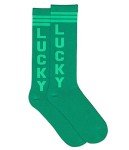 Women's Green Lucky Socks - Funny St. Patrick's Day Socks,Lucky,One Size