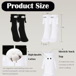 4 Pair Funny Crazy Socks For Women Men,Novelty Magnetic Holding Hands Socks For Kids Girls Boys Adult,Best Friend Silly Wacky Sock