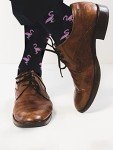 KONY Men's Funny Patterned Socks - Cotton Fun and Cool Casual Dress Crew Socks 4 Pack (Shoe Size 9-12) (Marine Animal)